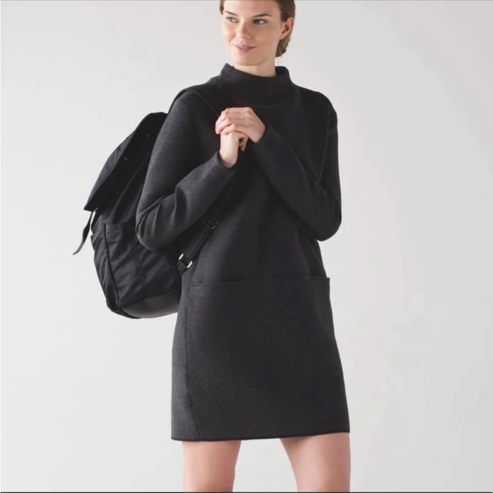 Lululemon black scuba dress size 4